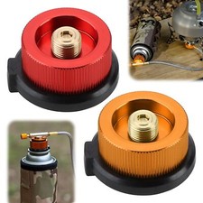 Lot de 2 adaptateurs de recharge de gaz pour bidon de butane de camping - Bus...