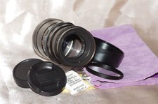 Télé Objectif M42 180mm f5,5 TELEMEGOR, bouchons-filtre-pare-soleil-housse, TBE