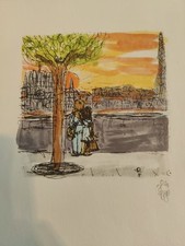 Jean Effel Hommage 4 lithographies réalisé Pour Amitiés Tchèquie - France 1983