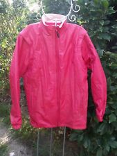 Blouson imperméable manche amovible col polaire idéal mi-saison orange /rouge 14