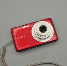 Sony Cybershot DSC-W620 14.1 MP Digital Compact Camera Red 5x, Charger, SD, Used