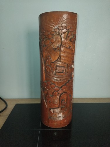 Pot pinceaux bambou - pot,