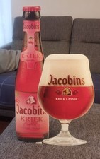 Ancien  Carton Présentoir   PUB PLV BIERE "  JACOBINS KRIEK LAMBIC " Belgique