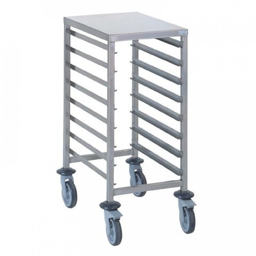 Chariot inox glissières 8 - inox, à