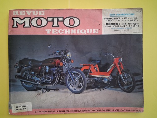 Revue technique honda - honda, 750