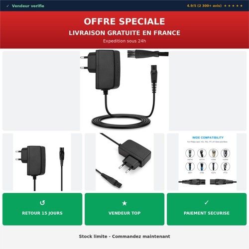 Chargeur 15v aukru pour - chargeur,