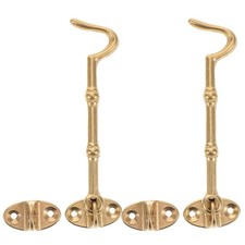 2 Pcs Serrures De Portes Fenêtres Laiton Crochet Verrouillage