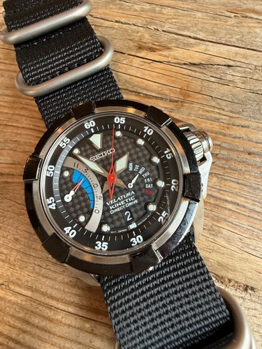 Seiko velatura kinetic watch - seiko,