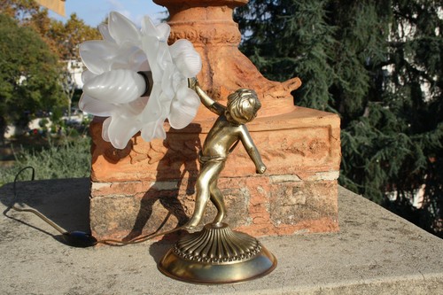 Lampe cuivre style - cuivre,