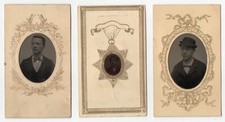 photo 3 cdv ferrotype