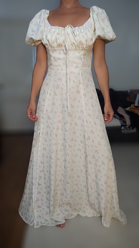 Robe maxi fleurie romantique