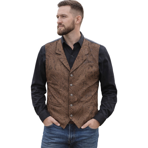Scully men embossed brown - embossed,
