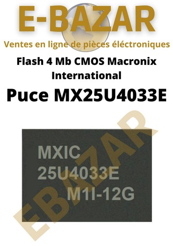 Puce mx25u4033e flash - mx25u4033e, mb