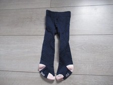 collants en laine bleu marine plumetis DPAM 17 - 18