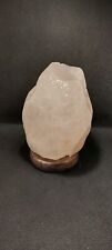 Lampe Himalayan Salt Pink Wood Foot Vintage Home Decoration Office Art Purify