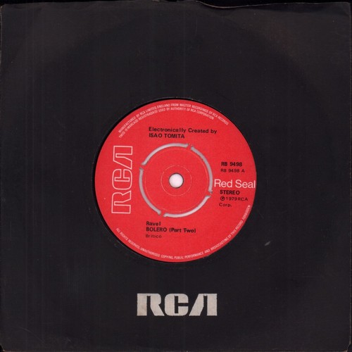 Isao tomita bolero vinyl - isao, 7"
