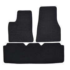 Tapis De Sol Velours Sur Mesure Pour Tesla Model S Depuis 2012 3-Pcs Noir