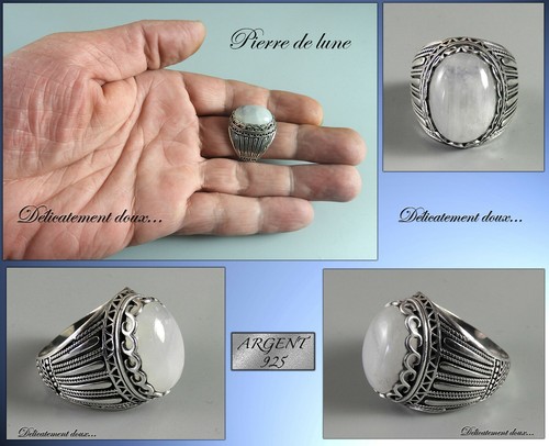 Très belle bague argent - en,