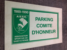 carte Parking G.GUICHARD comité d'honneur )) ASSE ST ETIENNE Saison 1989-1990