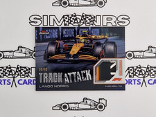 2024 Topps Finest F1 Lando Norris Track Attack Relic Black Refractor 08/10