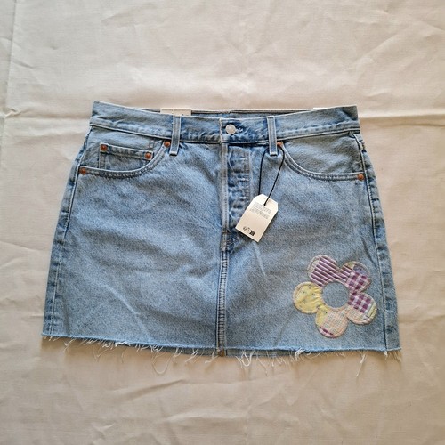 Levi icon denim mini skirt - denim,