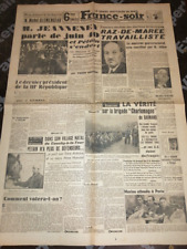 WW2 GUERRE 39 45 FRANCE SOIR