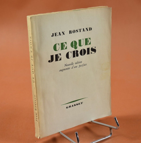 Que crois jean rostand - crois,