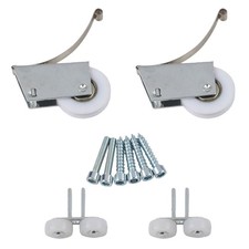 Lot de 2 roues poulie de porte