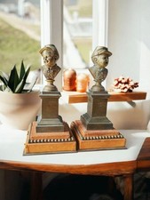 Paire bustes soldats enfants