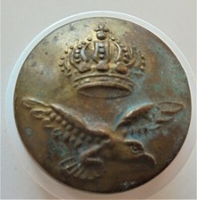 Ancien bouton en laiton  armée de l'air AVIATION Belgique N° 63  D : 22 mm