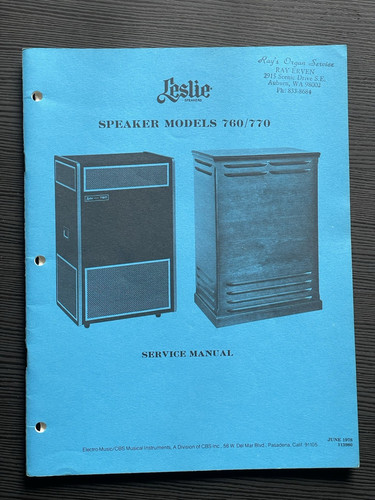 Vintage leslie speaker - speaker, 760/770