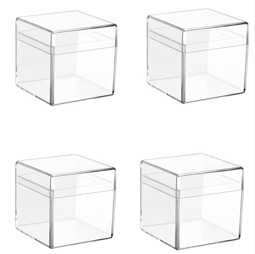 4pcs acrylic with lid for - with, 1"