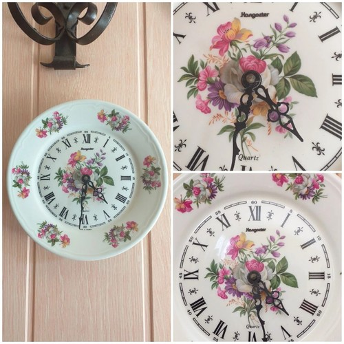 Assiette horloge murale - horloge,