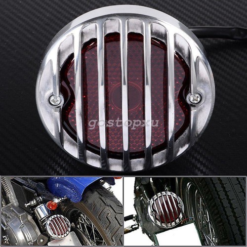Argent round moto feu - argent, arrière