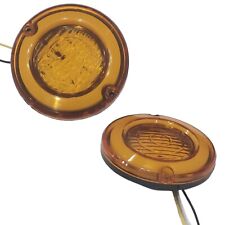 Feu Arrière Rond 12V Iveco LED 95 Mm Dia Vintage Tuk Tuk Intérieurs Ambre