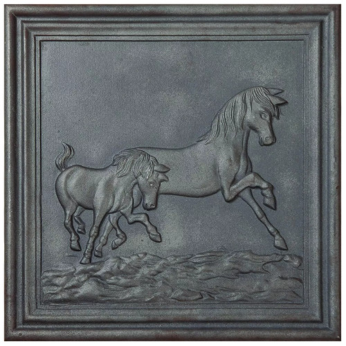 Plaque cheminée fonte - de,