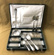 ménagère 36 couverts RAVINET D'ENFERT modèle FILET PERLES métal argenté Cuillère