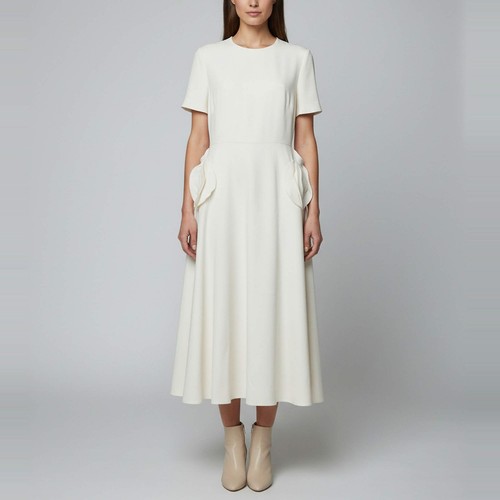 Robe midi valentino crème - robe,