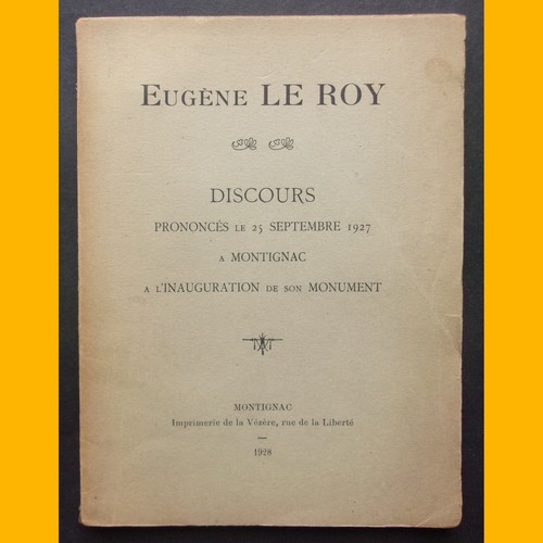 Eugène roy discours - le,
