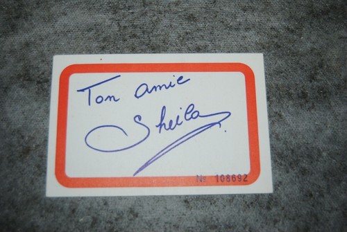Dédicace autographe - (m1),