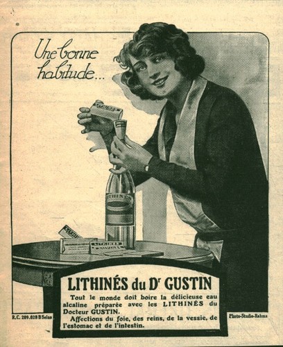 Publicité ancienne lithinés - publicité,