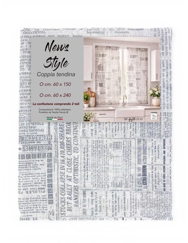 Paire rideaux verre - de, en