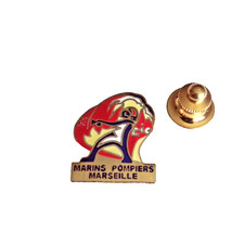 Pin's lapel pin enamel pins SAPEURS MARINS POMPIERS DE MARSEILLE EGF Signé