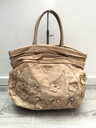 Sac prada vintage cuir beige - sac,