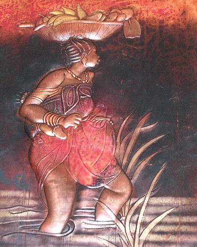 African copper art tribal - african,