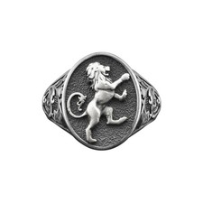 Bague chevalière ovale unique