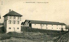 Carte GRANDVILLARD Exploitation agricole Voie ferrée toute proche