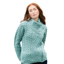 Women's Aran Cable Knit Side