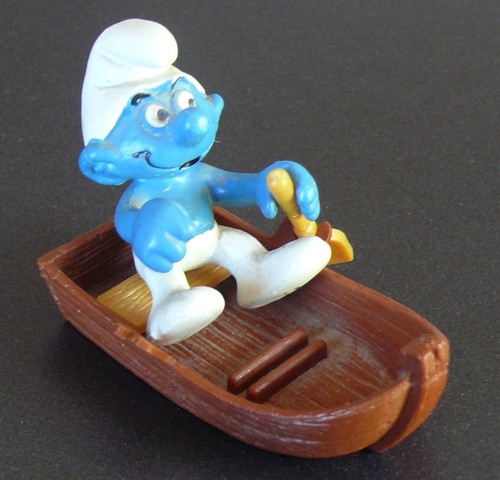 Figurine schtroumpf rameur - figurine,