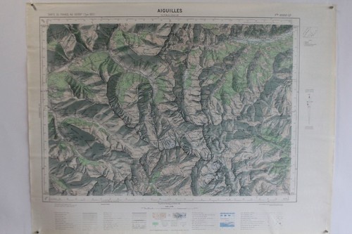 Ancienne carte ign aiguilles - carte,